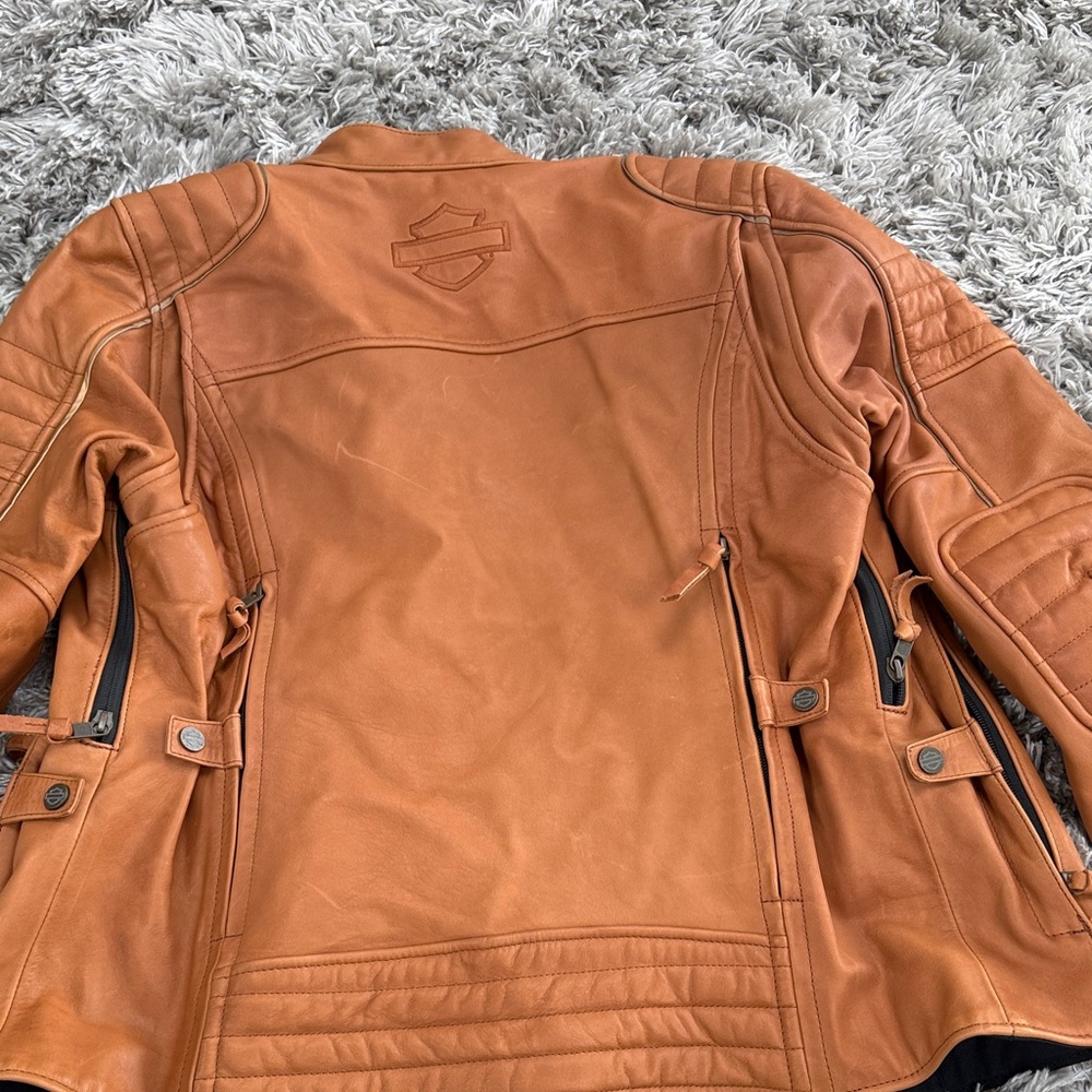 Harley-Davidson Women's Brown Leather Jacket - Picture 2 of 3